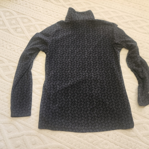 M Columbia Gray Fleece Patterned Quarter-Zip Pullover - Picture 2 of 11